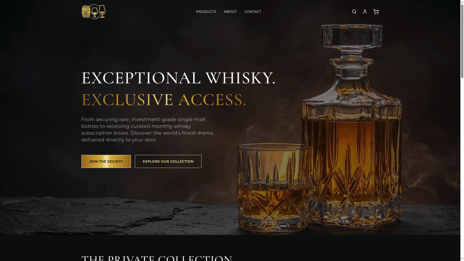 Elite Whisky Society website